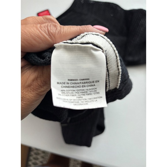 Nike Pullover Sweatshirt Drawstring Hem Athletic Top Activewear Black M - Picture 6 of 6